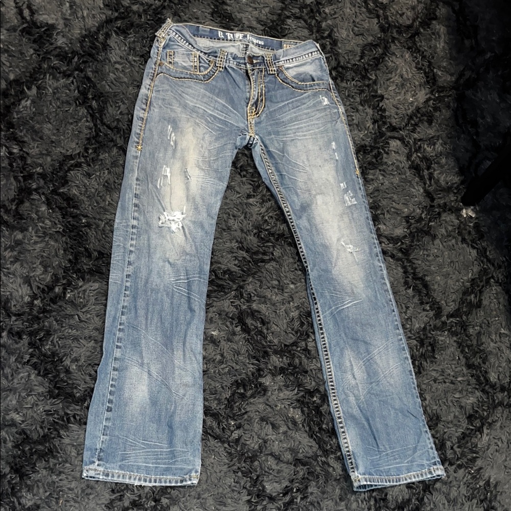 Classic Light Blue Straight Men's Jeans